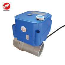 dn15 dn20 CWX-25S 12V válvula de agua eléctrica de acero inoxidable de 2 vías